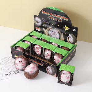 2025 New Product Animal Shape Hedgehog Stress Relief Lovely Cute Mochi Squishy <b>Squeeze</b> Toys for Kids Boys and Girls - Product Image 2