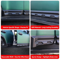 Protection latérale anti-rayures pour portières de voiture Jetour Travelers T2 Black Samurai, modification de couleur, protection 57 places