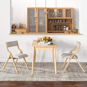 Venta <span class=keywords><strong>de</strong></span> Fábrica, 2 Juegos <span class=keywords><strong>de</strong></span> Sillas Plegables <span class=keywords><strong>con</strong></span> Asientos Acolchados, Sillas <span class=keywords><strong>de</strong></span> Cocina Plegables <span class=keywords><strong>de</strong></span> Madera, <span class=keywords><strong>Silla</strong></span> Plegable Acolchada - Product Image 2