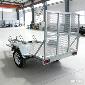 <span class=keywords><strong>Remolque</strong></span> para Motocicleta, <span class=keywords><strong>Remolque</strong></span> Utilitario para ATV, <span class=keywords><strong>Remolque</strong></span> de Carga, Transporte Abierto, <span class=keywords><strong>Remolque</strong></span> para Cuatrimoto, Resistente, de Acero Galvanizado Ligero con Rampa - Product Image 2