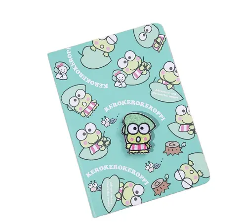 Sổ tay trái tim cô gái notepad phim hoạt hình cuộn dây Keroppi