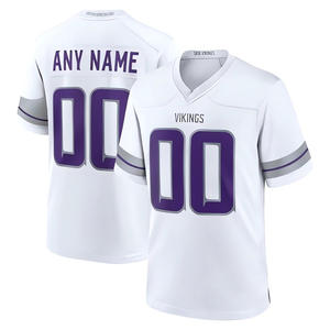 Großhandel Hochwertige Günstige American Football Trikot Genäht Minnesota Nfling 32 Teams Fußballspieler Sport Shirt Tops - Product Image 4