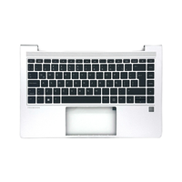 Penjualan Panas untuk HP ProBook 440 445 G9 di Belgia Laptop Eropa Palmrest Silver Top Cover Keyboard Upper Case N01286-A41