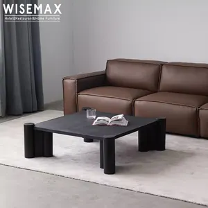WISEMAX мебель в средневековом стиле чайный столик с деревянной рамкой квадратной формы черный журнальный столик для гостиной мебель