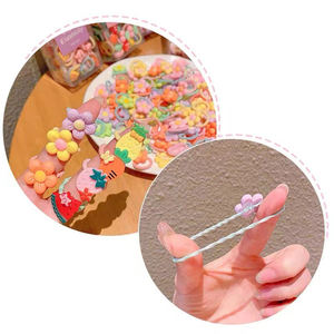 <span class=keywords><strong>Fascia</strong></span> per capelli con <span class=keywords><strong>fascia</strong></span> elastica multicolore per bambini - Product Image 4