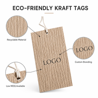 Étiquettes suspendues pour vêtements, en papier kraft texturé, écologiques, personnalisées avec logo, recyclées, pour costumes et vêtements
