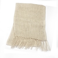 Chemin de table en toile de jute tissée personnalisée, naturelle, 12x72 pouces, pour Thanksgiving, vente en gros d'usine, réutilisable pour la saison d'automne