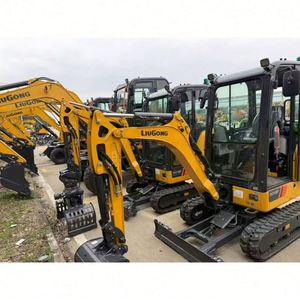 Miniexcavadora LiuGong 9018F de 1.9t con orugas retráctiles y giro de cola cero, excavadora pequeña para trabajos de jardinería y construcción - Product Image 3