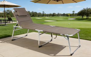 Lit pliant en aluminium au design moderne avec matelas épais et confortable pour adultes, idéal pour le camping en plein air, les parcs et les hôtels - Product Image 4