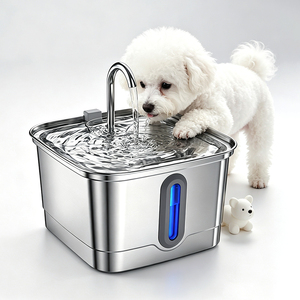 Intelligent <b>Water</b> Circulation Stainless Steel Pet Drinking Fountain Non Slip Stable Base <b>Water</b> Bowl - Product Image 1