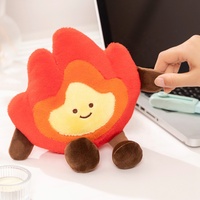 Fire Plush Creative Fire Keychain Jouets en peluche Poupée en peluche en forme de flamme moelleuse