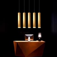 Luminaire suspendu cylindrique pour la décoration de la cuisine et de la salle à manger, lampe à tube long