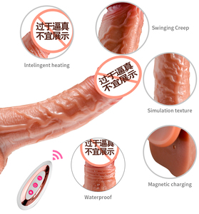 <span class=keywords><strong>Dildo</strong></span> de silicona de grado médico seguro para el cuerpo, compra a granel, bajo MOQ, marca privada, <span class=keywords><strong>dildo</strong></span> eléctrico de doble densidad con núcleo firme, juguete sexual - Product Image 3