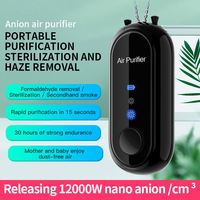 Mini Purificador de Aire con Tecnología Anti-Radiación y Silenciosa, Purificador de Cuello de Larga Duración (30H) con Carga Tipo-C