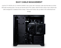 Nuevo Chasis de Torre Compacto O11 VISION Compatible con Placas Base ATX/ E-ATX / ATX / Micro-ATX / Mini-ITX, Caja de PC para Juegos de Torre Completa