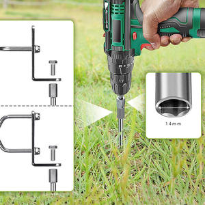 Ancrage de sol en <span class=keywords><strong>spirale</strong></span> multifonctionnel en acier inoxydable pour la maison, ensemble de balançoires pour animaux de compagnie et attaches - Product Image 2
