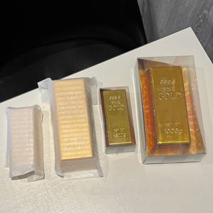 अच्छी गुणवत्ता वाले सोने की प्लेटेड उपहार आइटम बचत बैंक घर की सजावट प्लास्टिक सोने की बार बुलियन - Product Image 3