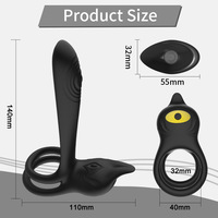 Kovida 2-in-1 Penisring Paar-Vibrator Sexspielzeug Erweiterung für Männer Frauen Fernbedienung App-Steuerung Masturbator Individuelles Paket Logo