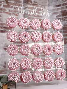 حامل دونات شفاف مخصص لديكور حفلات الزفاف، حامل جداري للدونات، عارضة دونات من الأكريليك - Product Image 6