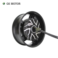 QS MOTOR QS273 17X6.0inch 12000W V4 96V 157kph Hub Motor ND96850 Controlador de controlador lejano para motocicleta eléctrica Nueva condición
