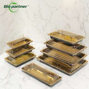 Kotak Kemasan <span class=keywords><strong>Sushi</strong></span> BE1 Sekali Pakai Berbahan PP, Bentuk Persegi, untuk Bawa Pulang, Nampan <span class=keywords><strong>Sushi</strong></span> Jepang - Product Image 4