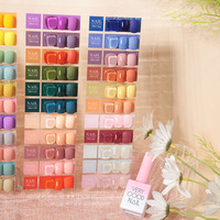 Kit de vernis à ongles en gel écologique non toxique de 15 ml, série Flower Stream 2025, 44 couleurs, avec nuancier pour salon de manucure