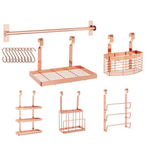 Refrigerator Holder Organizer Wall Mount Kitchen Storage Rack Organizer Plate Holder
