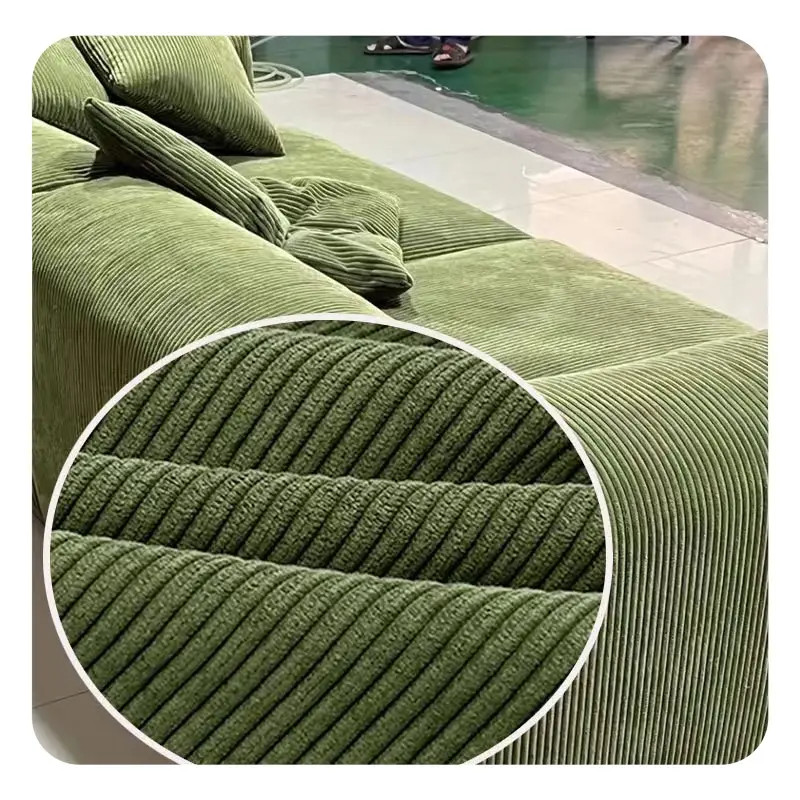 Vendita diretta in fabbrica miglior prezzo tessuto di velluto a coste di alta qualità senza lavaggio per divani e mobili