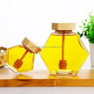 Lindo Tarro de Vidrio para Miel con Tapa de Madera - Product Image 4