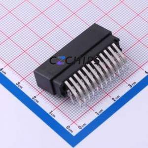 ER24BGFBK Gold Finger Connector Bent Lead Through Hole,P=2.54mm Connector EDGE SLOT 2.54mm 24P Right Angle Insert - Product Image 2