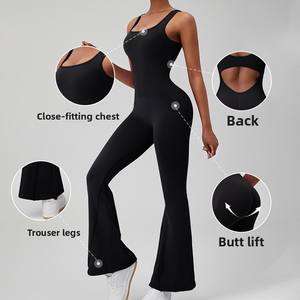 Nuevo mono deportivo para mujer, cómodo, transpirable, sin costuras, ajustado, mallas de secado rápido - Product Image 6