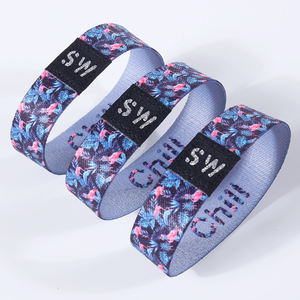 عرض مخصصة البوليستر تمتد NFC المعصم الفرقة مرونة سوارات نسيجية - Product Image 3