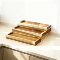Organisateur de support d'épices à 3 étages pour comptoir d'armoire de cuisine Natural House avec logo personnalisé