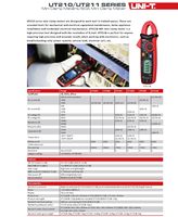 UNI-T UT210D Mini Clamp Meter AC/DC Penguji Arus Peak Data Hold 0.1mA-100A DC Pengukuran True RMS 20A AC CAT III 600V Keamanan