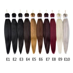 Ingrosso pretested Jumbo Ombre Crochet Yaki treccia sintetica capelli Pre stirati espressione treccia capelli alla rinfusa - Product Image 3