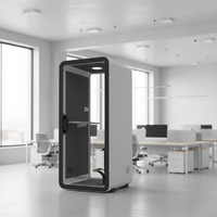 Cabines insonorisées UNIBOOTH, profil en aluminium durable et précis, design moderne, installation facile, module rapide, enregistrement, salle de sport