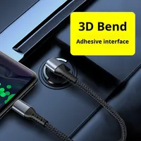 0.5m Power Bank Câble de données court pour iPhone Câble de charge de téléphone portable 3A Charge rapide PD Coude super rapide Ultra court 0.25m