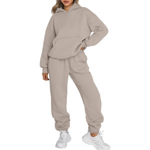 Ensemble de survêtement décontracté 2 pièces pour femme : sweat à capuche et pantalon de jogging respirant – Collection Automne 2026 - Product Image 1