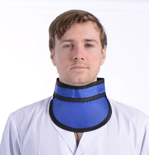 Medical Lead Apron with Lead Wire Radiation Protection for X-ray Dental Use Neck Shield & Thyroid Collar 0.25/0.35/0.5mmbp