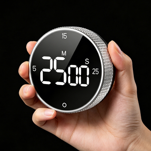 Temporizador <span class=keywords><strong>de</strong></span> Cocina Digital Magnético LED Grande, con Volumen Ajustable, Alarma Fuerte, 3 Preajustes <span class=keywords><strong>de</strong></span> 5/15/25 Minutos, <span class=keywords><strong>para</strong></span> Cocinar, Estudiar, Trabajar, OEM - Product Image 2