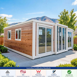 Casa Prefabricada Expandible de 20 Pies/40 Pies, 2 Recámaras, Aislada, con Certificación Australiana, Resistente a la Lluvia, Tipo Granny Flat - Product Image 1
