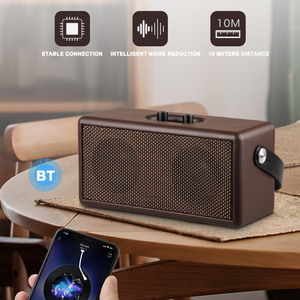 Loa di động bằng Gỗ BT loa không dây loa siêu trầm bass âm thanh mạnh mẽ Bar âm nhạc Loa cho máy tính xách tay - Product Image 4