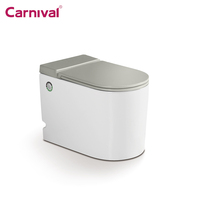 Salle de bain de haute qualité One Piece Siphonic Wc moderne en céramique Intelligent automatique solénoïde d'impulsion cuvette de toilette
