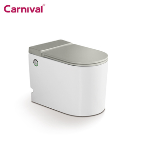 Baño de alta calidad de una pieza Siphonic Wc moderno de cerámica inteligente automático pulso solenoide inodoro - Product Image 6