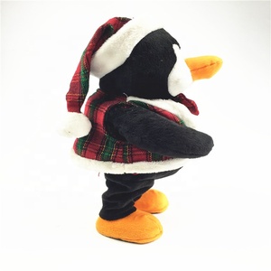 <span class=keywords><strong>Peluche</strong></span> musicale et dansante pour marcher et chanter Pingouin électrique Animal en <span class=keywords><strong>peluche</strong></span> pour enfants Cadeau de Noël - Product Image 2
