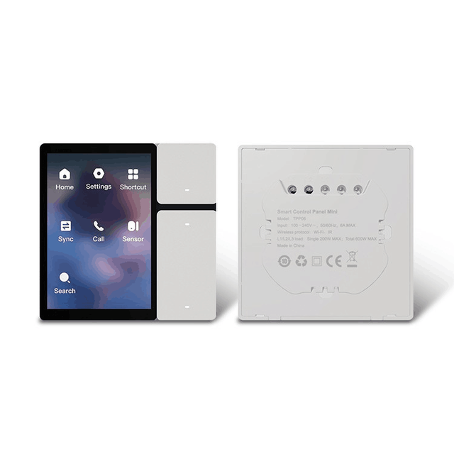 Tuya WiFi 3.5-inch Smart Control Panel Screen 3 Relays 3 Physical Buttons IR Remote Control BLE Sigmesh Hub Built-in