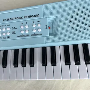 Aiersi מותג כחול צבע אלקטרוני איבר סין נייד פסנתר מקלדת סין איבר אלקטרוני 61 מפתחות סוף השנה להצטייד