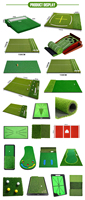 Tapis de frappe de Golf robuste Commercial 47*20cm simulateur d'intérieur Garage fers à gazon maison arrière-cour utiliser une véritable formation de Golf Divot