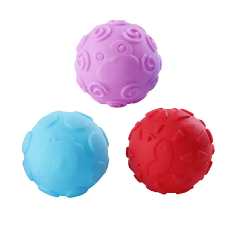 Hot Sale Produkte 8 Stück verschiedene Artikel Silikon Baby Bad Ball Spielzeug