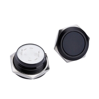 ABILKEEN 16mm Super Flat Dot Led Éclairé Momentané Métal À Ressort Micro Commutateurs À Bouton-Poussoir Avec IP65